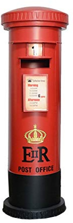 KONGY Boites Aux Lettres, Imperméable Verticale Boîte Aux Lettres Décoration Maison Métal Journal Magazine Letterbox Boites Aux Lettres sur Pied (Couleur : Rouge, Taille : Height 90cm)