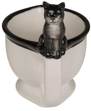 Générique - Tazza a forma di tazza da bagno con gatto, tazza WC