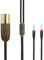 4-poliges XLR symmetrisches Kabel 6N OCC Kupfer versilbertes Kabel Walnussholzschale Kompatibel mit Monolith M1060, M1060C, M565, M565, für AudioQuest NightHawk Kopfhörer (2X 2.5mm Version)