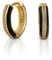 Damen Zarte Ohrringe Creolen mit Emaille und Zirkonia vergoldet 18K Klappcreolen Ohrringe Mädchen Modische Leichte Ohrringe Hypoallergene Huggie Ohrringe Modeschmuck für Frauen und Mädchen(Schwarz)