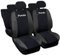 Auto Accessori Lupex - Kompatible Autositzbezüge für Panda zweite 169 und dritte 319 Reihe, schwarz dunkelgrau, Made In Italy, sitzbezüge vorne und hinten, einteilig, Polyester