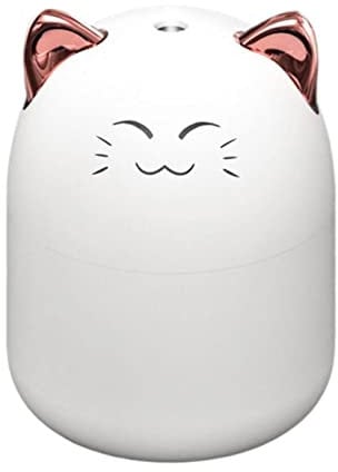 YTGER 3 Pieces Desk Humidifier | Cute Animal Cool Mist Atomiser Humidifier with Night Light, Desktop Humidifier for Travel, Car, Office, Bedroom, 2 Mist Modes