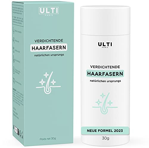 Ulti Paris Fibre Capillaire Poudre Densifiante Naturelle (Brun - Medium Brown) Poudre Cheveux Pour Homme & Perte de Cheveux Pour Femme