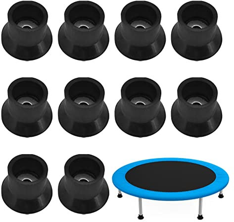 Pacienjo Trampolin-Ersatzteile | 10 Stück verdickte Trampolin-Beinspitzen,Ersatzkappen mit starker Saugkraft für Trampolin-Netzstangen