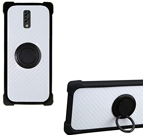 Coque pour Qilive Smartphone Q3-19 143070 6 Pouces Coque Compatible avec Qilive Smartphone Q3-19 143070 6 Pouces Coque Étui Support de Bague métallique 360° en PC + Silicone CSKB-HEI