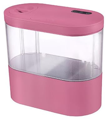 PUIOKA Mini-Aquarium mit Blaulicht und Filtersystem, 4 Liter Fassungsvermögen, Glas, Fisch, Innenbereich