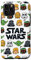 iPhone 11 Pro Star Wars Character Sketch Luke Yoda C-3PO Boba Fett White Case