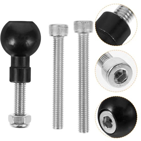 Holibanna Motorcycle Handlebar Clamp Phone Holder Ball Head Base Screw Easy Access for Navigation