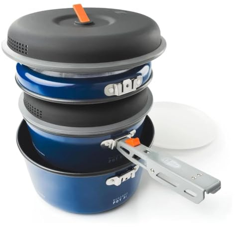GSI Outdoors Bugaboo Base Camper, High-Efficiency Cookset – Ceramic Non-Stick Coated