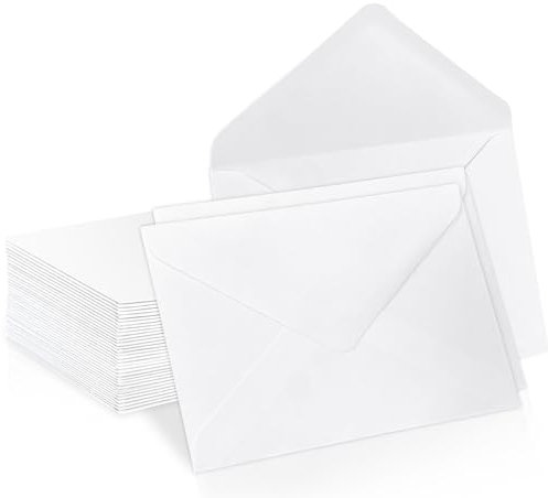 Senbaler 25 Blätter Briefumschläge Kraftpapier DIN C6 Umschläge Ohne Fenster Farbig für Postkarte,Briefköpfe,Grußkarten,Einladung, Geburtstagskarten,16.4×11.2cm