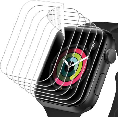 OFFCUP Pellicola Protettiva, 6 Pezzi TPU Pellicola Pellicola Protettiva per Apple Watch Series 1/2/3 38mm, Senza Bolle Trasparente HD Schermo, Protezione per Schermo Anti Graffio (38mm)