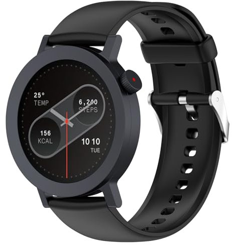 Haofun Silicona Correa para Nothing CMF Watch Pro/Pro 2/Huawei Watch gt5/gt5 Pro 46mm Mujer Hombre, Pulsera Reemplazo Suave Silicona Deportiva Correa - Negro