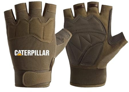 ZILUXI Fahrrad Handschuhe Ca.TER-Pillar, Radsporthandschuhe rutschfeste, Fahrradhandschuhe Halbfinger für Herren Damen, Halbfinger(Green,L)