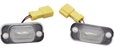2 Stück Kennzeichenleuchte Rücklicht für Seat Toledo I 1 Mk1 hintere Nummernschildleuchte Lampen für Jetta II 2 Mk2 VW Golf II 2 Mk2