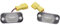 2 Stück Kennzeichenleuchte Rücklicht für Seat Toledo I 1 Mk1 hintere Nummernschildleuchte Lampen für Jetta II 2 Mk2 VW Golf II 2 Mk2