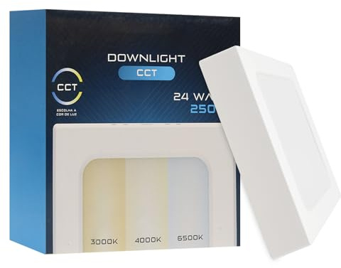 Maxled, Light is Led! 24W LED Deckenleuchte Flach Rechteckig 2500lm Modern Deckenlampe 224mm 3CCT 3000K/4000K/6500K Badlampe Decke für Küche Flur Badezimmer Keller Badezimmer 220V-240V