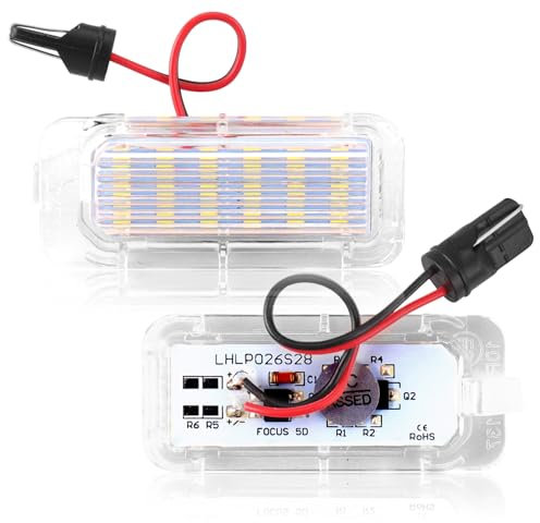 Erato LED-Kennzeichenbeleuchtung, CanBus, fehlerfrei, kompatibel mit Focus, Mondeo, Fiesta, Ersatz 6M2A13550AA, 6M2A13550AB, 6M2A13550AC, 5105886, 1423046, 1504964