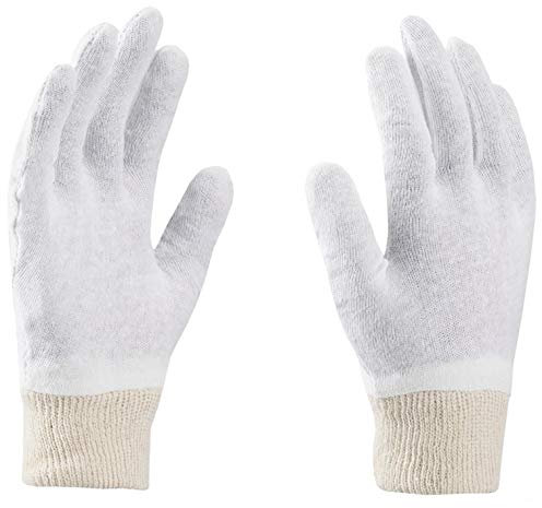 3Kamido Baumwollhandschuhe, Soft Handschuhe, Medizinische, kosmetische Handschuhe, Weiß, Schonend und Delicate für die Hand (11 (36 Paar), Weiß)