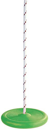 Tellerschaukel Swing Schaukelsitz 28 cm Durchmesser für Kinder ab 3 Jahren geeignet aus Kunststoff in der Farbe grün mit Einer Aufhängeöse für den In- und Outdoor-Bereich geeignet von Dohany.