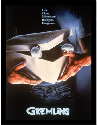 Gremlins Gerahmtes Poster, mehrfarbig, 45 cm x 35 cm