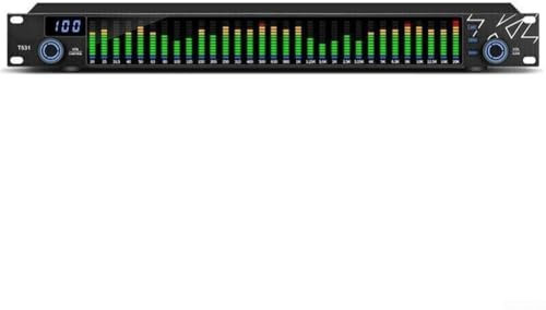 HEBEOT Audio Equalizer, 31-Band Digital Graphic Equalizer Stereo Audio EQ 31 Band Stereo Graphic Audio Equalizer For KTV And For Home Audio Systems