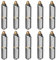 Lot de 10 charnières robustes pour soudure à soudure, pour barbecue, fumoir, charnières en acier inoxydable avec goujon de graisse 15,2 cm