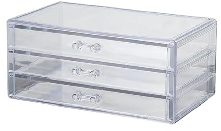 Stilvolle Acryl-Schubladenbox mit hoher Sichtbarkeit, Acryl-Organizer für Schmuck und Make-up, mit stabiler Konstruktion
