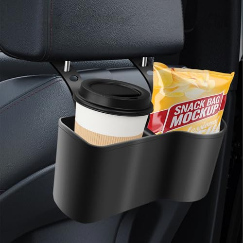 2 in 1 Car Seat Back Organizer,Adjustable Cup Rack Car Drink Holders | Universal Headrest Drink Holder,Multifunction Rear Seat Cup Tray,Bottle Organizer for Most Cars Trucks Suvs