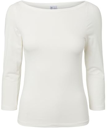 PIECES Female Oberteil mit 3/4-Ärmeln PCPHOEBE U-Boot-Ausschnitt | 3/4 sleeved top