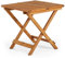 VonHaus Adirondack Side Table - Wooden Folding Garden Table - Acacia Hardwood Foldable End Table for Garden, Patio & Terrace - Outdoor Drinks Table