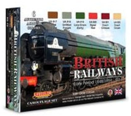 Lifecolor LC-XS10 British Railways Early Period 1948/1959 Acrylic Paint Set 1 (22ml x6)
