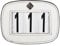 LeMieux Saddle Number Holder Square White Plain Nummernhalter für Wettbewerbe, weiß, Einheitsgröße