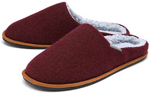 Dunlop Mens Julian Mule Slippers MTO - Burgundy - UK 7