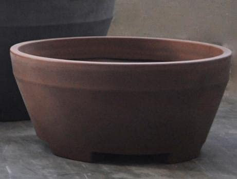 ERCOLE round resin vase diam. 90 cm. Bronzantico -