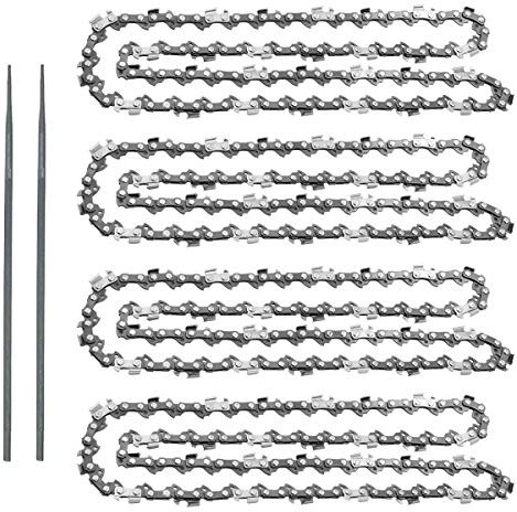ARPRO Sägekette mit 2 BonusSchärfeilen; robuste KarbonstahlKetten, passend für die meisten gängigen KettensägenMarken; für kommerzielle, professionelle und private Nutzung; schneidet wie Butter