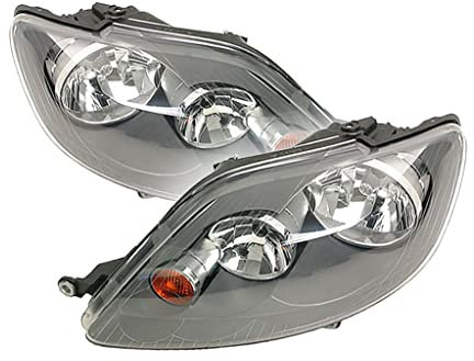 Set Hauptscheinwerfer Scheinwerfer H7 mit Motor + Set Satz Links und Rechts Kompatibel mit VW Golf Plus V 5M1 521 2004-2009 von Autoteile Gocht