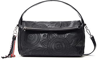 Desigual Damen Bols_deja Vu Narbonne Fla Hand Bag, Schwarz, Einheitsgröße EU