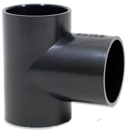 eco-filtration 43mm/1.5” Solvent Weld Tee Joiner – Compatible with 40mm Domestic Waste Pipe – Durable PVC Pipe Fitting for Strong, Leak-Proof Connections