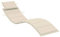 vidaXL Sonnenliege Auflage, Liegenauflage Outdoor, Polster Auflage für Gartenliege Liegestuhl, Polsterauflage, Creme 186x58x4cm Oxford-Gewebe