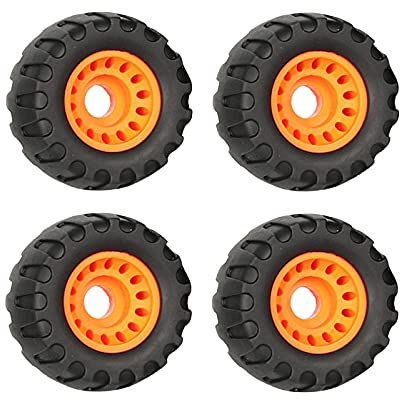 4 x 75A Skateboard Rollen, Longboard Rollen, Skateboard Ersatzteile 76x45mm, Schwarz + Orange