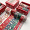 EXQULEG 6 Rollen Washi Tape Set, Weihnachts Dekoratives Klebeband, DIY Papier Tape, Masking Tape Klebebänder für Journals, Karten und Scrapbooking
