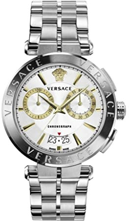 Versace Aion Chronograph Herrenuhr Silber 45mm VE1D009 19