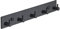 Brute Strength - Garderobenständer - 5 Haken - 32 cm - Edelstahl - Türhaken für Küche, Hakenleiste schwarz, Wandgarderobe, Bad, Wohnzimmer und Flur für Mützen, Schals, Handtaschen, Handtuchhaken