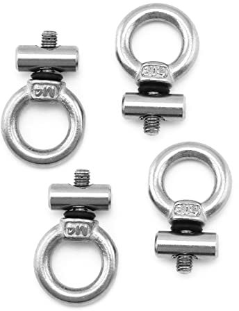 QWORK® 4 Unidades M4 Tapones de riel de toldo, para Caravana, Autocaravana, Tienda de campaña, 304 Acero Inoxidable