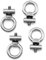 QWORK® 4 Stück M4 Kederstopper, Markisenschienen Stopper für Wohnwagen, RV, Caravan,304 Edelstahl