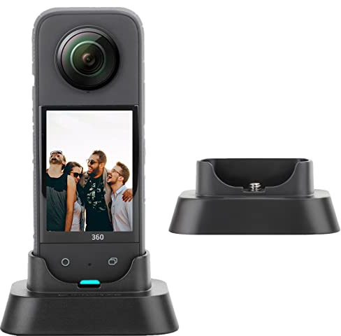 Hensych Basishalterung für Insta360 X3, Desktop-Unterstützung, vertikale Basis, Ständer, Halterung, Desktop-stabile Halterung, Stabilisator für Insta360 X3 Panorama-Kamera-Zubehör