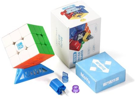 Zauberwürfel, MoYu Super RS3M 2022 3x3 Speed Cube Maglev Version Geschwindigkeitswürfel Puzzlewürfe Denksportaufgaben Geeignet für Zauberwürfel Enthusiasten