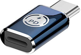 Goodaux Adattatore Lightning to USB C, 27W PD Adattatore connettore iOS femmina a USB tipo C maschio per iPhone Compatibile con Lightning Supporta la ricarica rapida e la sincronizzazione dei dati
