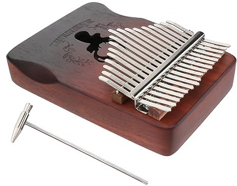 BESTonZON 1 Satz 17 Kalimba 17 Tasten Fingerklavier Kinderfingerklavier Erwachsene Daumenklavier Einfaches Musikinstrument 17 Tasten Handklavier 17 Tasten Mbira Tragbares Musikinstrument