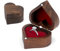 Ringbox Hochzeit,Herzförmige Ring Box aus Walnussholz,Ringschatulle,Ringschatulle Hochzeit,Verlobungs Ring Box,Ringschachtel Romantische Ringkästchen für den Schönsten Moment im Leben